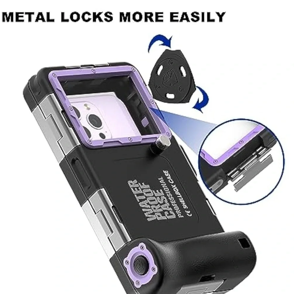 Shellbox capturing wonderful moments Waterproof gray and blue iPhone Case